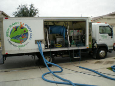 The Big Tile Cleaning Truck with Hoses Picture